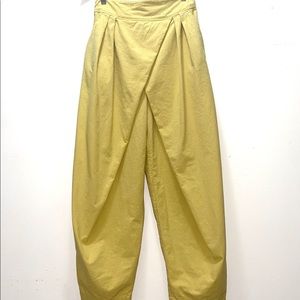 Free People yellow parachute pants M high waist